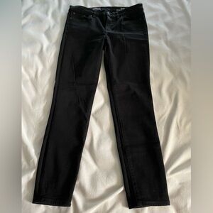 J. Crew black toothpick jeans.(2)